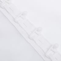 Deconovo fehér fényáteresztő függöny nappalihoz, 260x140 cm, 2 db 6