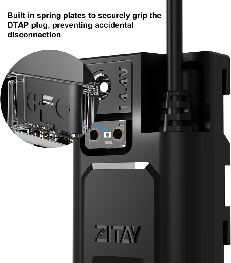  NP-F akkumulátor helyettesítő D-Tap tápegység Atomos és SmallHD monitorokhoz