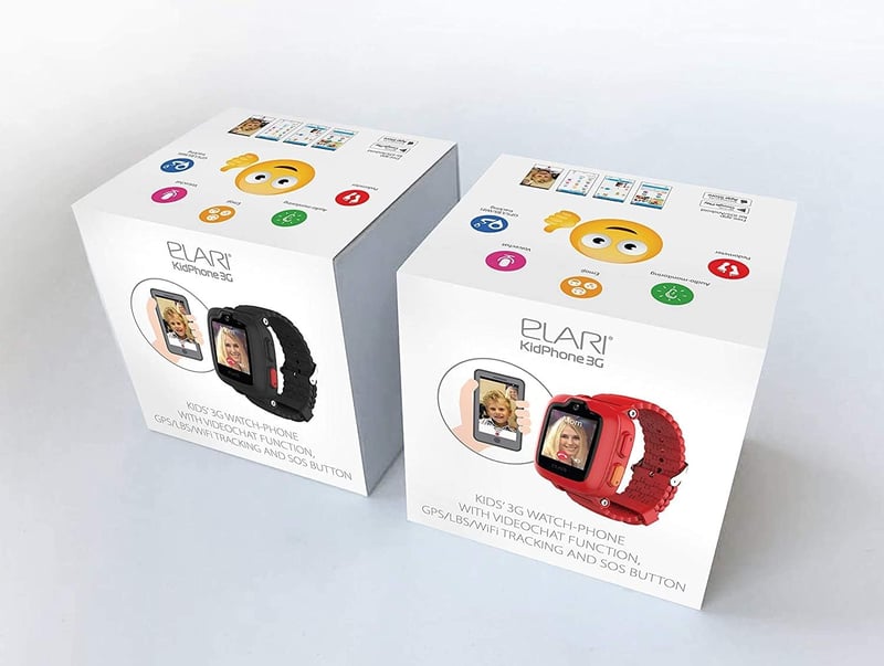 Elari KidPhone 3G Piros GPS Okosóra Gyerekeknek - Kétirányú Hívás, SOS, Vízálló, Kamera