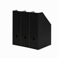 LANDRÉ Stolni držač dokumenata A4 crni karton 10,5 cm širine set – Djelomična zaliha, izložbeni primjerak — set od 4 komada 1
