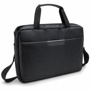 Geantă laptop Waytex 71016 de 17,3 inchi, negru — defectă, funcțională parțial: lipsesc 2 fermoare superioare, ruptură pe o parte (stare: vezi a 2-a imagine)