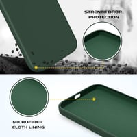 iPhone 12/12 Pro Zöld Szilikon Tok Mikroszálas Béléssel - Újracsomagolt 7