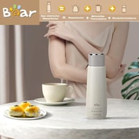 Bear 300ml Elektromos Utazó Vízforraló, 3in1 Rozsdamentes Acél, Hordozható Gyors Felmelegítés 8