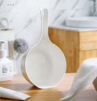 KUNANG műanyag vízmerő kanál szett, 2 db - fehér és zöld, konyhai, fürdőszobai és kerti használatra 6