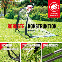 NET PLAYZ Összecsukható Focikapu Szett - 2 db Hordozható Pop-Up Futballkapu, 120 x 90 x 90 cm, Fekete, Üvegszálas Keret, Gyerekeknek és Feln 4