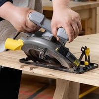 ENVENTOR 1400W Körfűrész Lézervezetővel, 6000 RPM, 62mm Vágásmélység, 185mm Fűrészlap, Rézmotoros Kézi Körfűrész Fa, PVC, Műanyag Vágásához 7