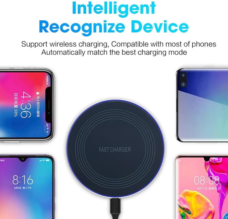 HONGYEE 20W Vezeték Nélküli Gyorstöltő Állomás - Indukciós Töltőpad iPhone 16/15/14/13/12, Samsung Galaxy S24/S23/S22/S21 Készülékekhez