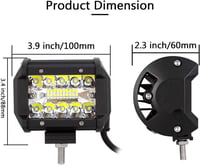 Willpower 38cm LED fényhíd + 2db munkalámpa, 12V/24V, terepjáróhoz, hajóhoz 3