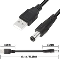 GINTOOYUN USB 2.0 - DC 5V Univerzális Töltőkábel 10 Csatlakozóval, 153 cm - Routerekhez, Hangszórókhoz, Telefonokhoz, Ventilátorokhoz 6