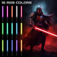 Duel Lightsabers Fénykard Felnőtteknek - Fém Markolatú, 44 Hüvelykes, Mozgásérzékelős, 16 Hangeffekttel, Nehéz Párbajokra, Fekete 4