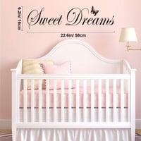 Fatiya Sweet Dreams Falmatrica 58x16 cm - Öntapadós Dekoratív Vinyl Felirat Hálószobába, Nappaliba - Vízálló, Környezetbarát Faldekoráció 3
