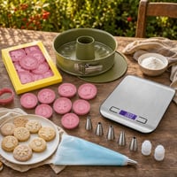 Božićni set za pečenje: 9x kalupi + 26 cm kalup za torte + 8x vrećica za ukrašavanje + digitalna vaga 1