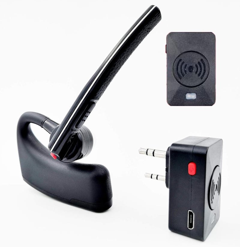 Baofeng UV-82, UV-5R, BF-888S rádiókhoz Bluetooth PTT fülhallgató és mikrofon