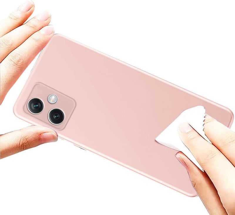 Xiaomi Redmi Note 12 5G Rózsaszín Ütésálló Szilikon Tok + 2db Üvegfólia