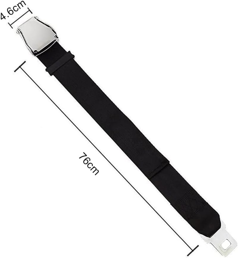 Univerzális repülőgép biztonsági öv hosszabbító, 25-76 cm, fekete - UYUYong