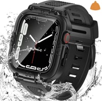 Neitra 3-in-1 360° Vízálló Védőtok Apple Watch Series 6 5 4 SE 2023 Órához 40 mm Pánttal - Strapabíró Sportszíj Ütésálló Kerettel 1