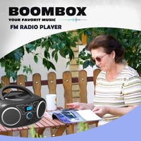Hordozható Bluetooth CD-rádió USB-vel és AUX bemenettel - Fekete 7