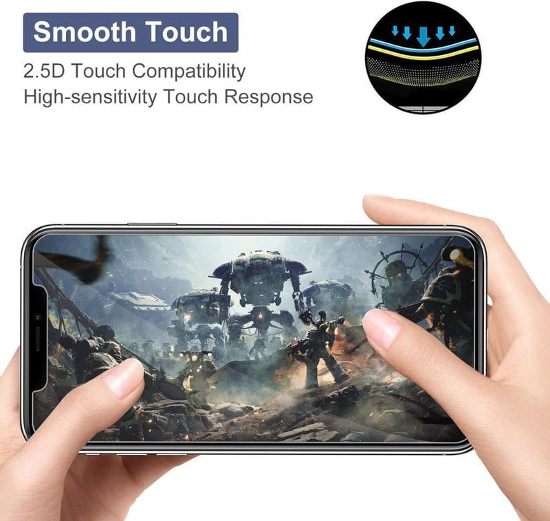 iPhone 11 Pro/XS/X Edzett Üvegfólia - 3db, 9H Keménységű, Ultratiszta BERMIEU