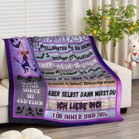 Német feliratos nagyméretű takaró, 150x130 cm 5
