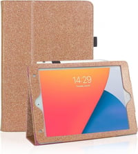 Apple iPad 9.7" Csillámos Rózsaszín Lányos Tok Kitámasztóval 1