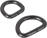 Uxcell Fekete Fém D Gyűrű Csat 16mm és 25mm, 12 darabos szett 4