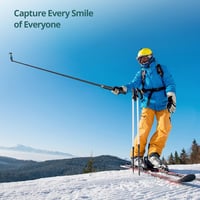 ATUMTEK 165 cm Szelfi Bot Tripod Állvánnyal - Levehető Bluetooth Távirányítóval, iPhone és Android Telefonokhoz, Videózáshoz, Vlogoláshoz, É 9