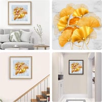 Ginkgo Leveles 5D Gyémántfestés Készlet, 40x40 cm - Kreatív DIY Dekoráció 7