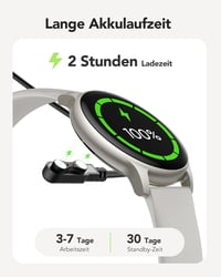 AGPTEK Okosóra Telefonos Funkcióval - 1,3" Fitness Tracker 100+ Sportmóddal, Ezüst 7