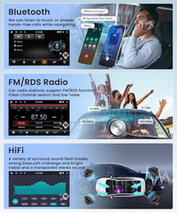 Wireless Carplay Android 13 Autórádió 2 DIN Audi Q5 2010-2018 - 9" GPS Navigáció, WiFi, Bluetooth, 2GB+64GB, Kormányvezérlés 5