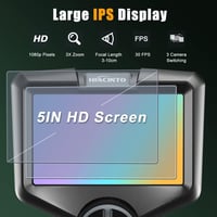 Hiacinto 15m-es endoszkóp kamera, 5" IPS kijelző, IP68 vízálló, 1080P HD, 32GB 5