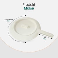 Ágytál fogantyúval és műanyag fedéllel - Cseppmentes kialakítású, férfiaknak és nőknek 4