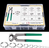 MIAHART 120 db-os rozsdamentes acél csőbilincs készlet fogóval, 6-28,6 mm 7