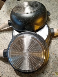 Just Perfecto 14 db-os edénykészlet fedővel - Indukciós fazék és serpenyő szett, PTFE és PFOA mentes, fekete, karcálló bevonat 8
