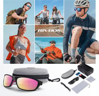 RIVBOS polarizált UV400 sport napszemüveg kerékpározáshoz, futáshoz - unisex 6