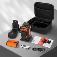 TakamineTech Zöld Keresztvonalas Lézer - 4x360° Önszintező Lézeres Szintező, 16 Vonalas Építési Lézer, 5200 mAh Akkumulátor, Távirányítható, 9