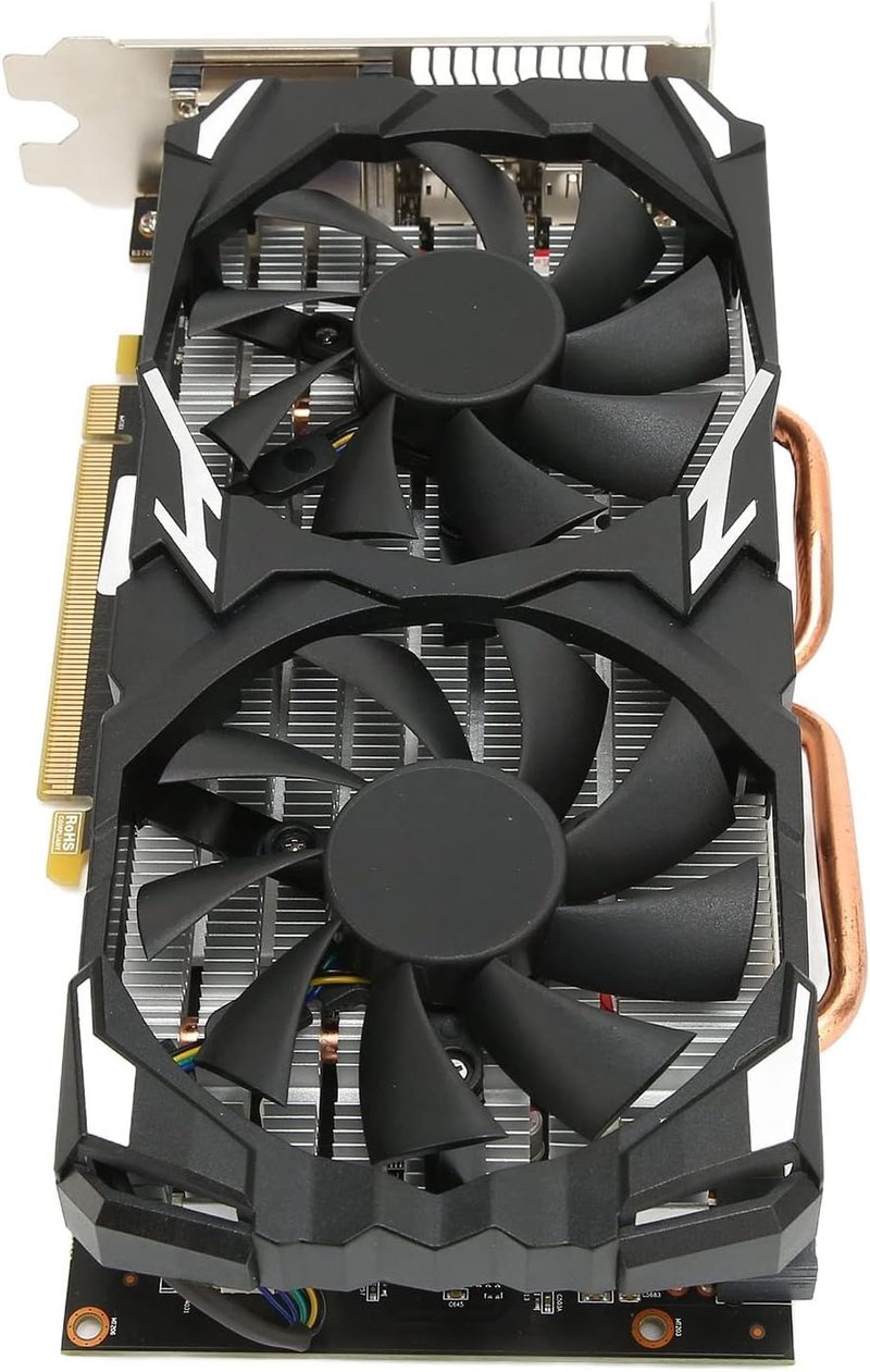 VBESTLIFE RX580 8GB GDDR5 Gamer Videokártya, Dual Fan, 4K 60Hz