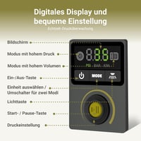 EXIT 20V Elektromos Pumpa 150 PSI - Autógumi Felfújó LED Világítással, Digitális Nyomásmérővel - Kerékpár, Labda, SUP Pumpa Akkumulátorral 5