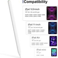 KEEPRO iPad ceruza 2. generáció - Mágneses töltésű, dőlés-érzékeny aktív toll iPad Pro, Air és Mini modellekhez 2