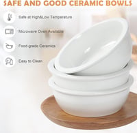 GHIAKQYT Emelt Macska Etető Állomás 3 Kerámia Tállal - Fa Állvánnyal, Ergonomikus 3