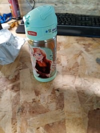 Termos cu pai pentru copii Thermos Funtainer Disney Frozen II, oțel inoxidabil, 350 ml — utilizat (stare: vezi a 2-a imagine) 3