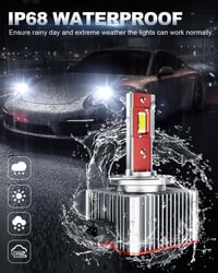 SUPAREE D1S LED fényszóró izzó, 6000K fehér, 35W, Canbus kompatibilis, 2 db 6