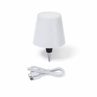 Agendepoint.it LED lampa so sklenenou zátkou a USB-C nabíjaním, biela, 13x10,5x10,5 — chybná, na náhradné diely: nezapne sa (stav: pozri 2. obrázok) 1
