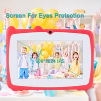 C idea Android 12.0 gyerektablet 7" HD kijelzővel, 32GB, 2-6 éveseknek (piros) 2