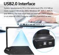 Bisofice H6 16MP Dokumentum Kamera A3/A4 Méretű Hordozható Könyvszkenner OCR Funkcióval, USB Csatlakozással, Windows Kompatibilis Tanároknak 6