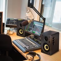 Sanyun SW206 80W Aktív Könyvespolc Hangfal, Kettős Üzemmód, 4" Stúdió Monitor és HiFi, Bluetooth 5.0, Optikai/Koaxiális/USB, Fekete 5