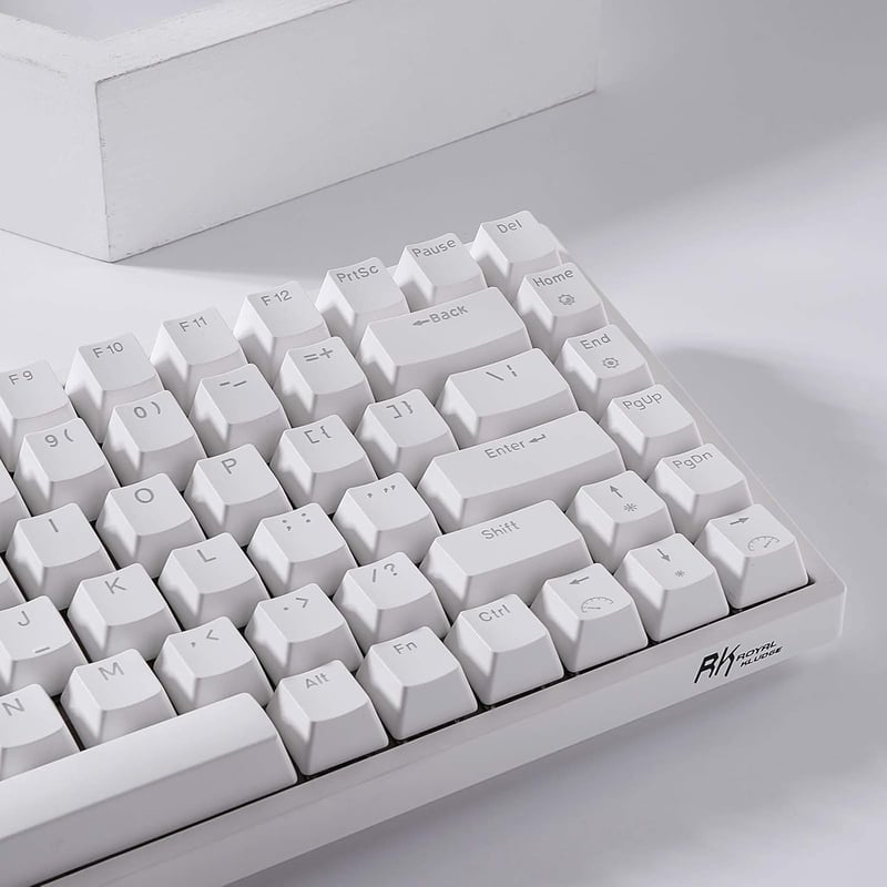 RK ROYAL KLUDGE RK84 75% RGB Fehér Mechanikus Gamer Billentyűzet - Vezeték Nélküli Bluetooth/2.4GHz 