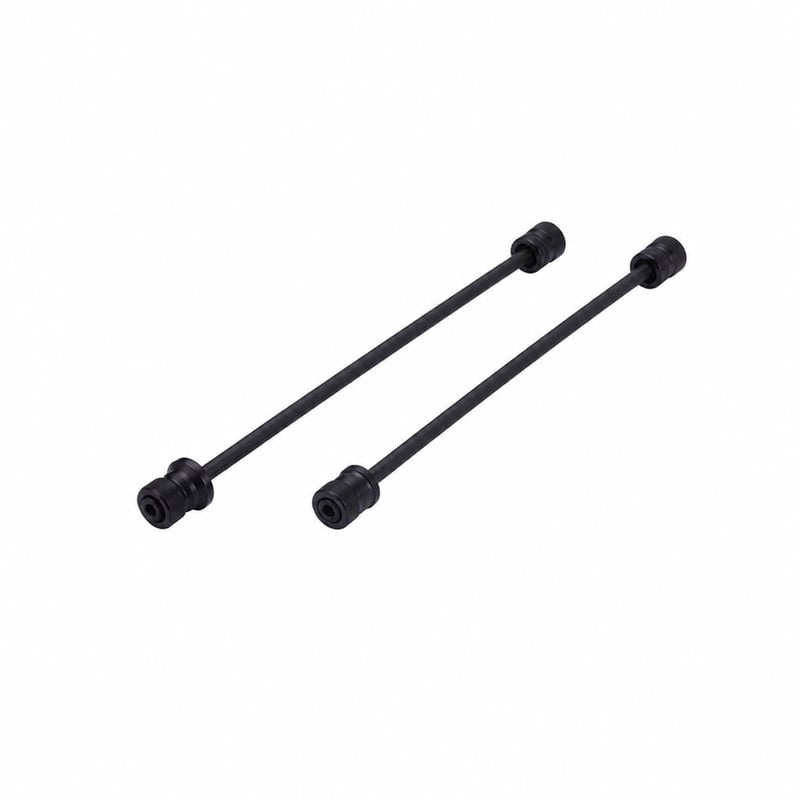 Set de axuri cu eliberare rapidă pentru bicicletă BBB WheelFixed BQR-03 negru — Fără piulițe antifurt și arcuri din oțel inoxidabil (stare: vezi imaginea 2)