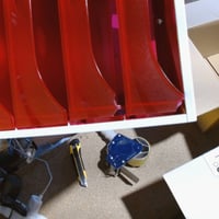Stolný organizér na dokumenty so 4 zásuvkami Exacompta Linicolor ECO, A4+ — na 2 priehradkách je malé prasknutie (stav: pozri 2. obrázok) 2