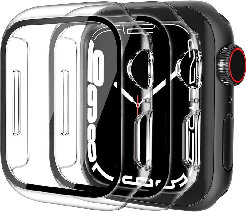 Apple Watch 45mm Edzett Üveg Védőfólia - 2db, Series 7/8 Kompatibilis