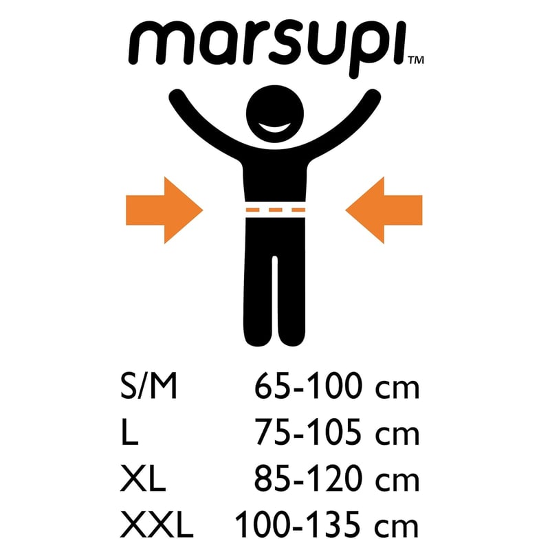 marsupi Babahordozó - Újszülötteknek Születéstől 15 kg-ig - Tépőzáras Rögzítés - Könnyű és Kompakt Kialakítás - 100% Pamut - Classic/Berry S
